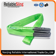 Heat Resistant Polyester Flat Belt Type Color Code Webbing Sling for Crane